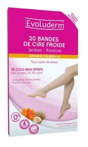 20 Cold Wax Strips - Legs & Armpits