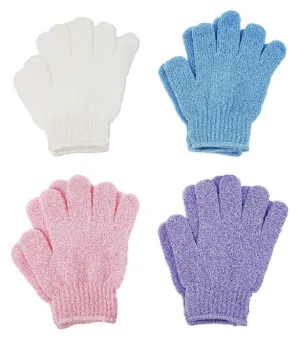 4 Pairs Home Bath Shower scrub Soap Foam Skin Body Face Clean Gloves