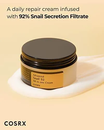 Advanced Snail 92 All in one Cream, 3.53 oz/100g