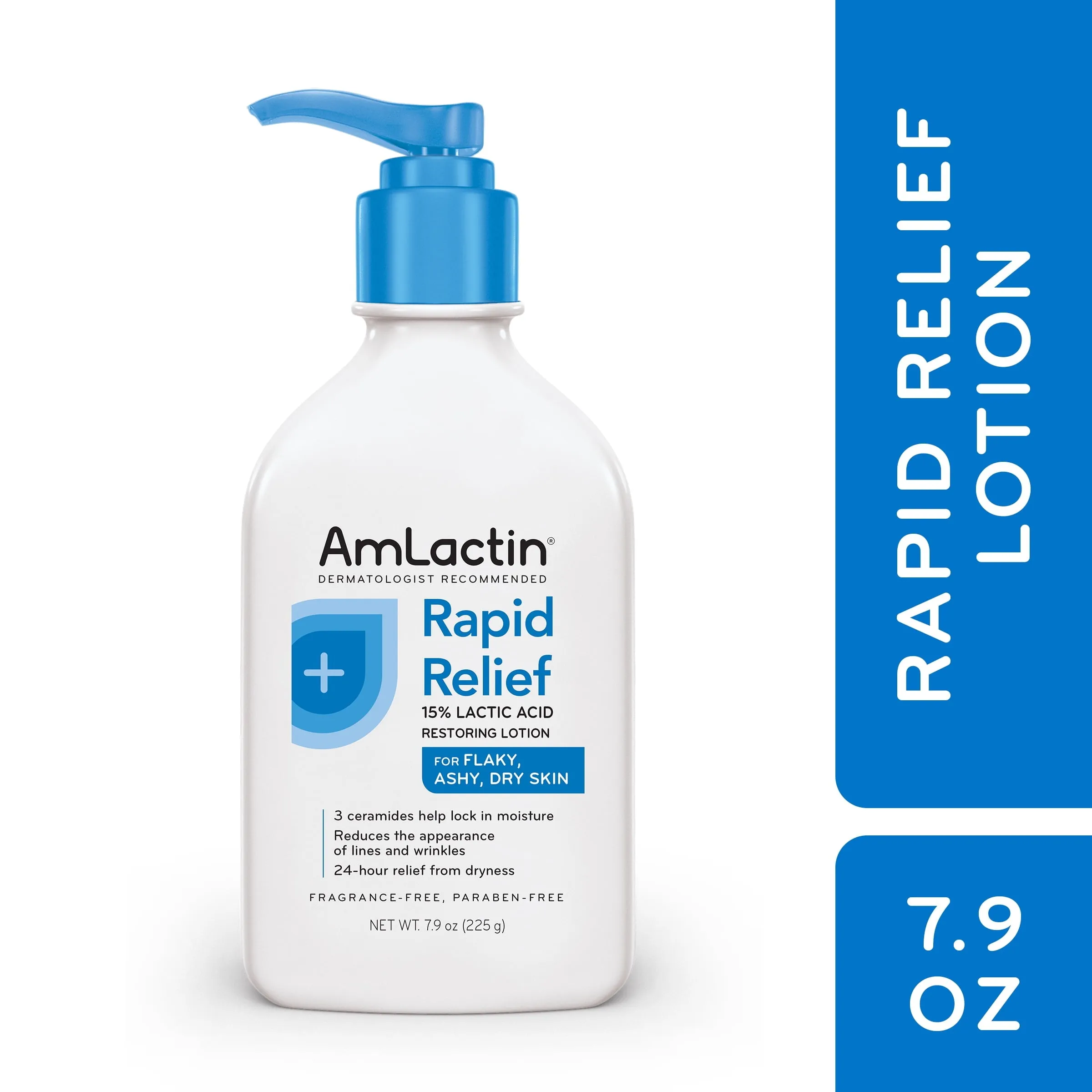 AmLactin Intensive Healing Body Lotion, Dry Skin Relief, Exfoliating, 7.9 oz