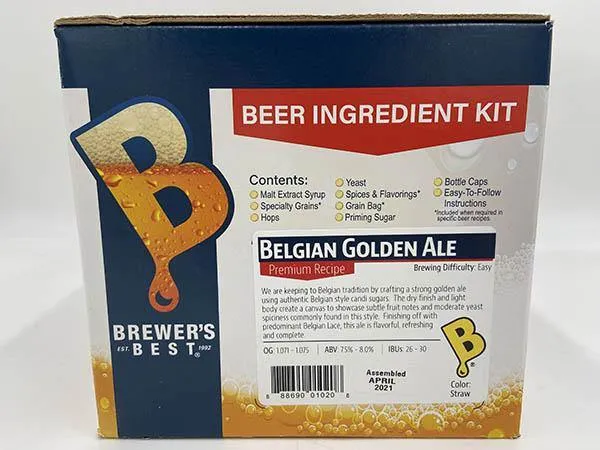 Belgian Golden Ale Brewers Best Ingredients Kit