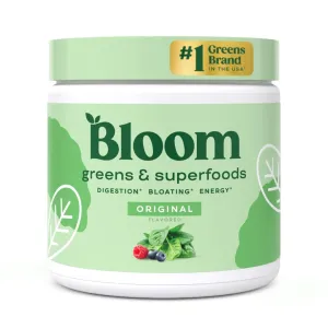 Bloom Nutrition Superfood Greens Powder Original Flavor 30 Servings