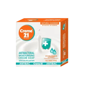 CREME 21 ANTIBACTERIAL MOISTURISING CREAM SOAP 125G