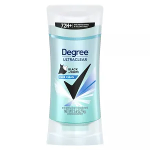 Degree UltraClear Antiperspirant Deodorant Black   White Stick - Women