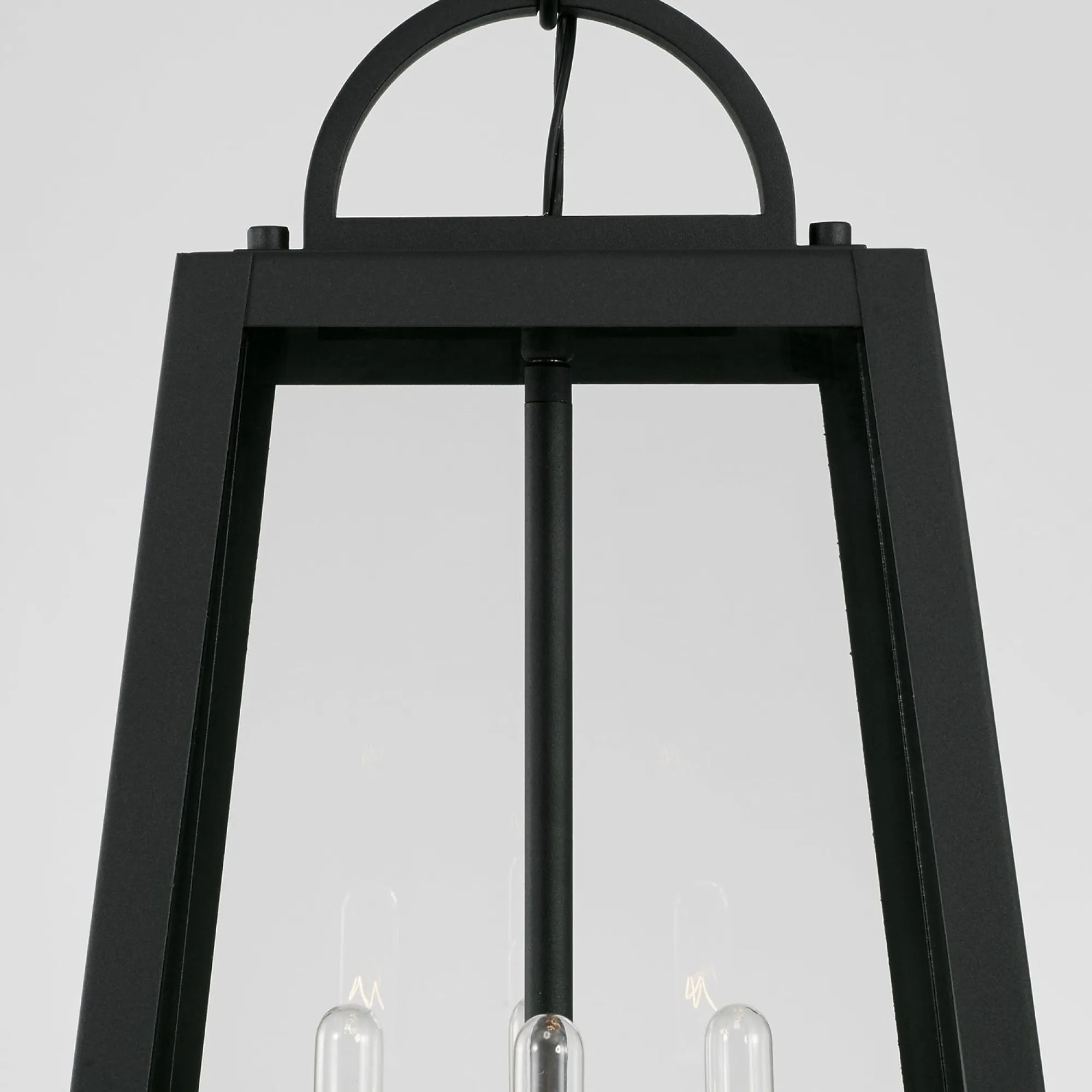 Leighton - Coastal Outdoor Hanging Lantern - Black