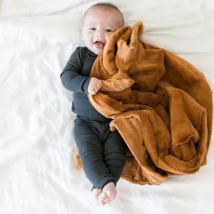 Saranoni Lush Receiving Blanket | Camel