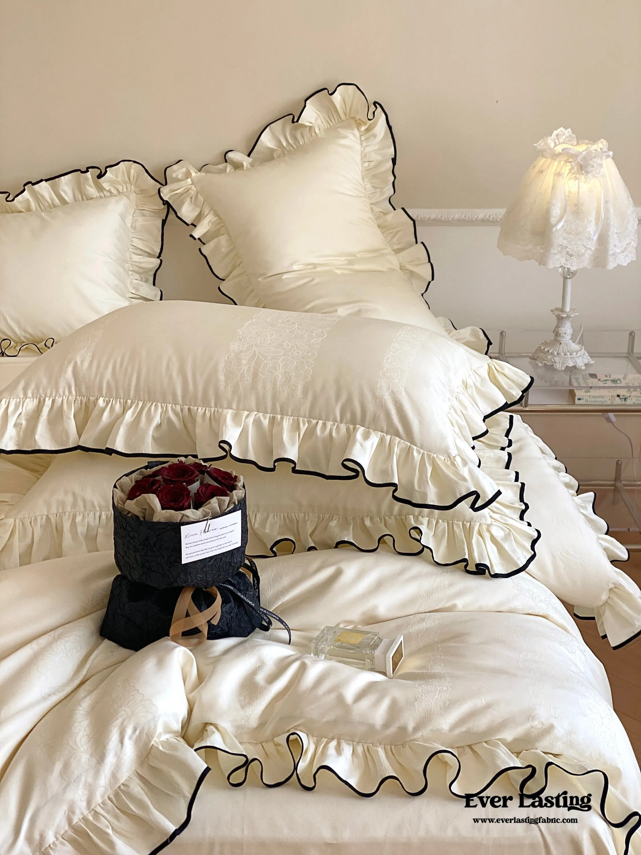 Silky Ruffle Duvet Cover