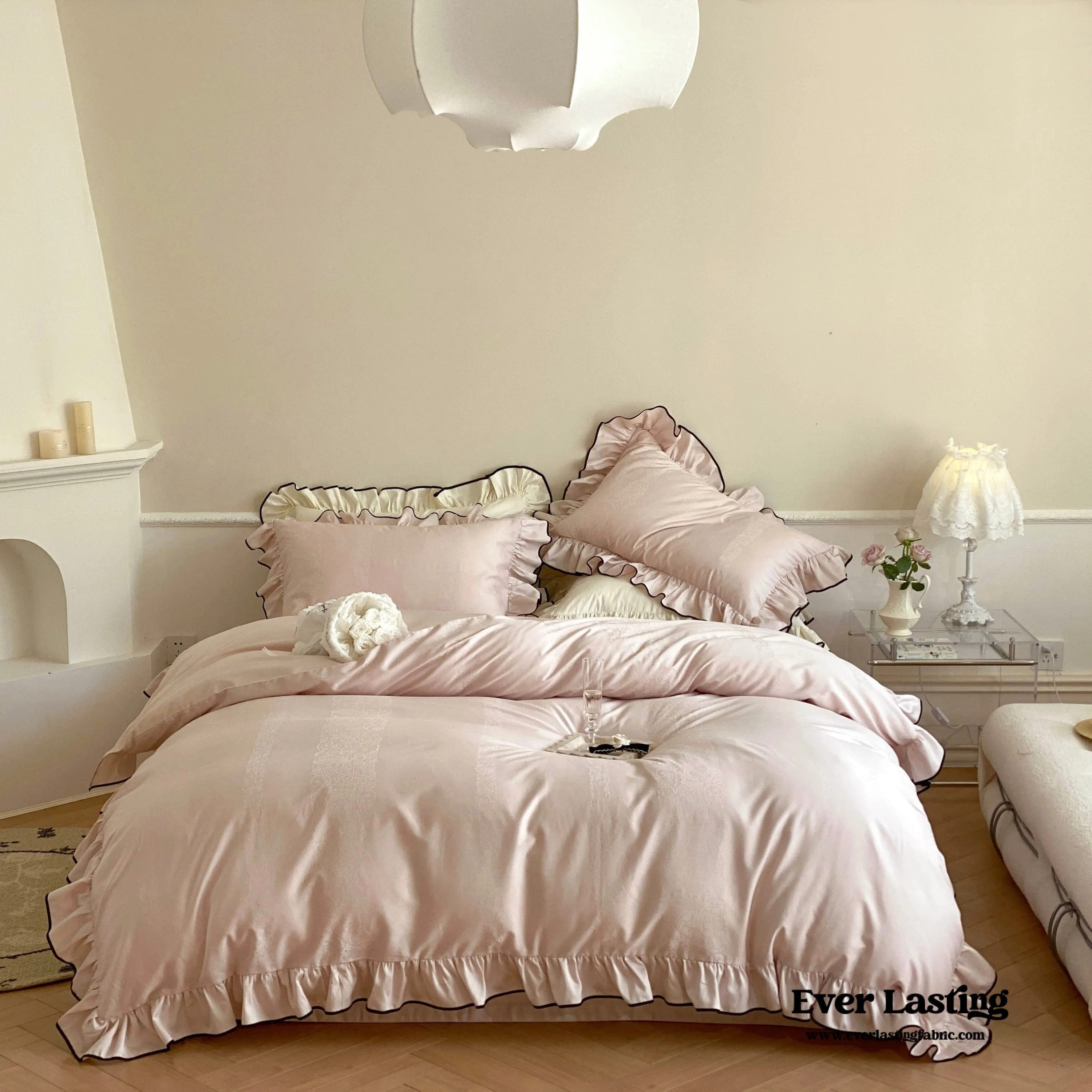 Silky Ruffle Duvet Cover