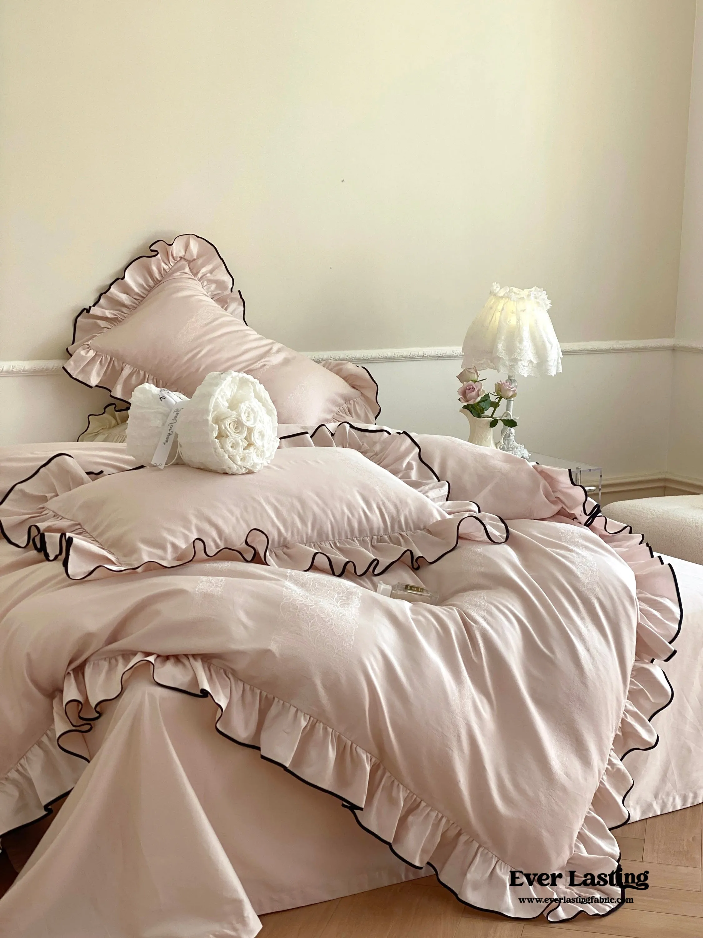 Silky Ruffle Duvet Cover