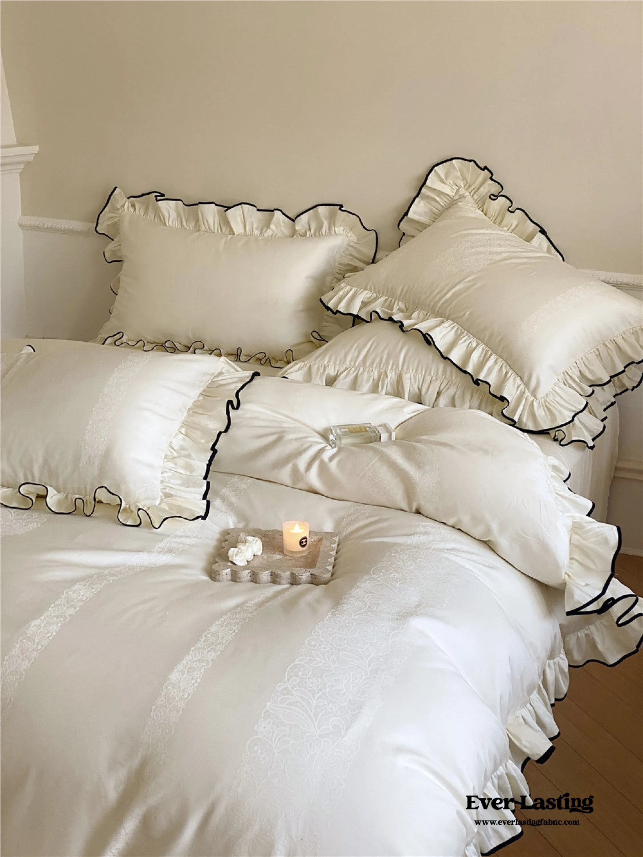 Silky Ruffle Duvet Cover